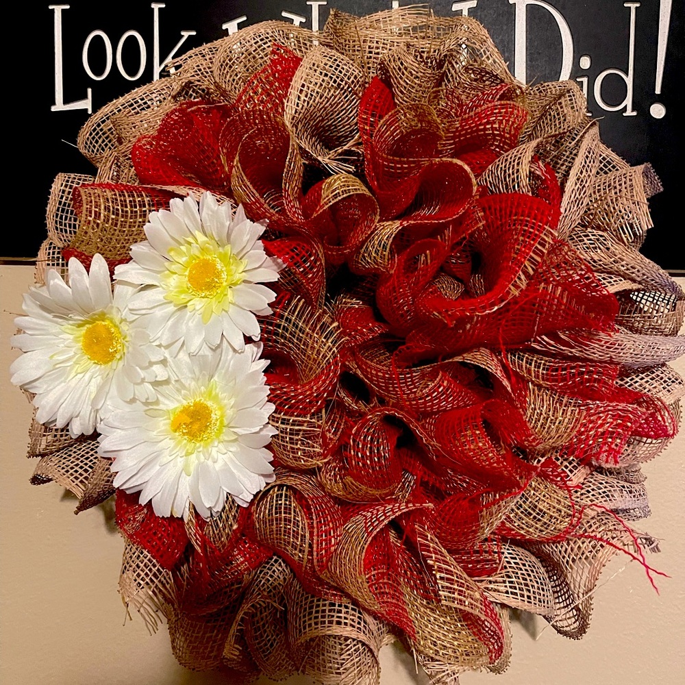 Handmade Wreaths with daisies